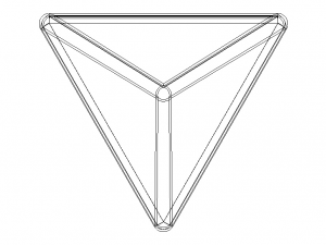 Wireframe Tetrahedron Modello di stampa 3D