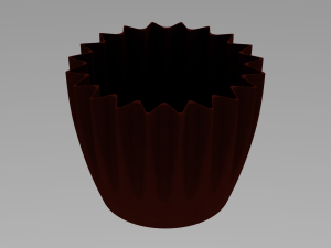 Plastic Plant Pot 6 Inch 3D Print Model