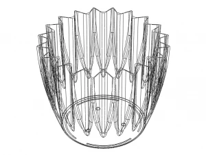 Plastic Plant Pot 6 Inch 3D Print Model