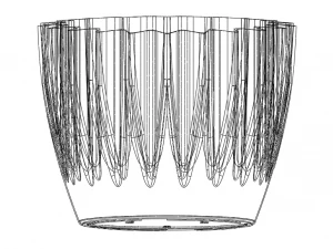 Plastic Plant Pot 6 Inch 3D Print Model