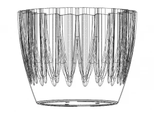 Plastic Plant Pot 6 Inch 3D Print Model