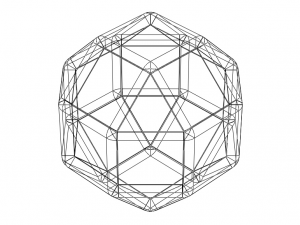 Wireframe Shape Rhombicuboctahedron Modèles 3D en vedette