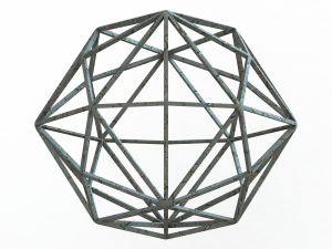 Wireframe Shape Disdyakis Dodecahedron 3D Принт Модель