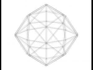Wireframe Shape Disdyakis Dodecahedron Modèles 3D en vedette