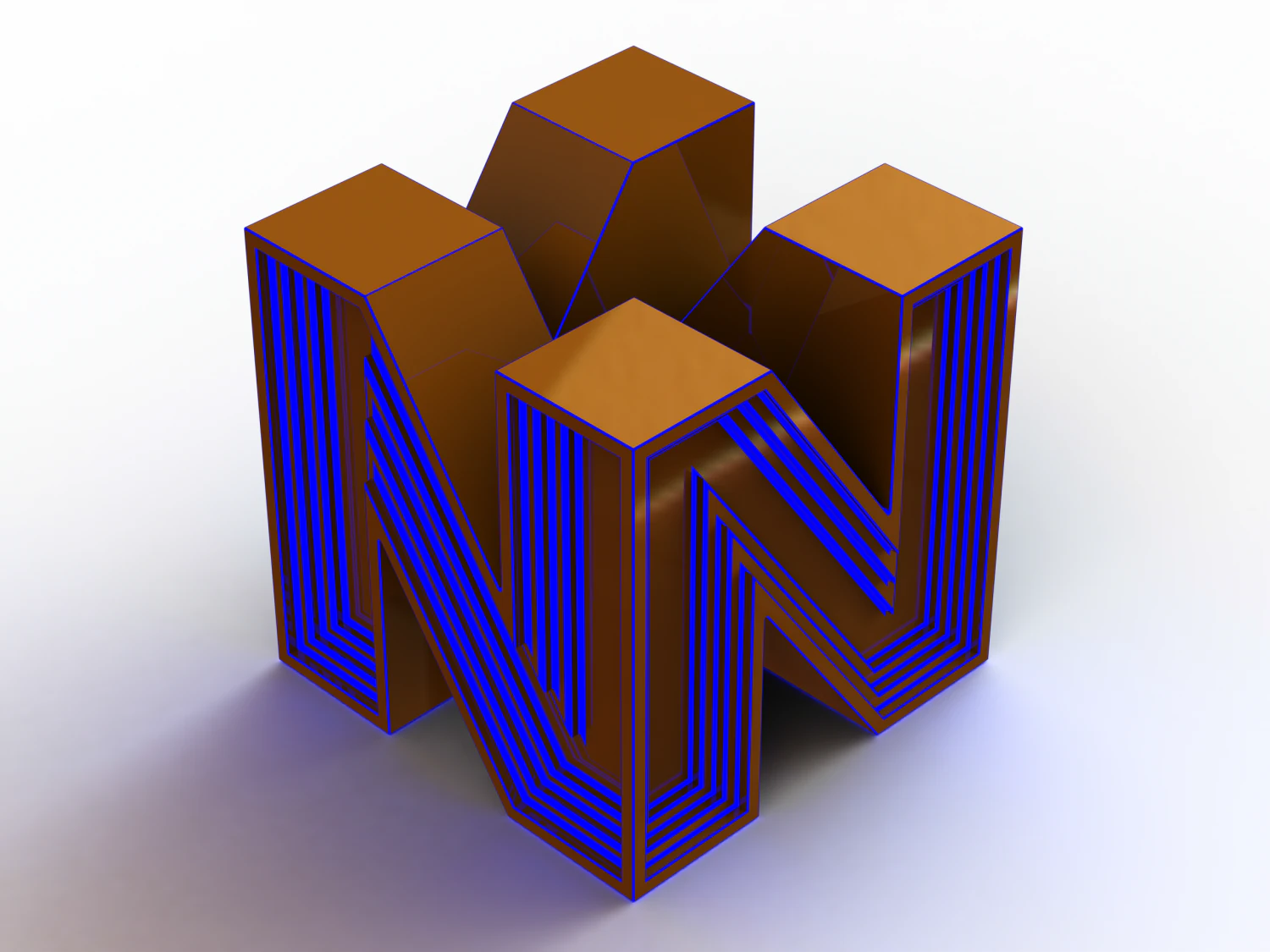 N64 Complex Shape 3D Print Model .c4d .max .obj .3ds .fbx .stl .blend 