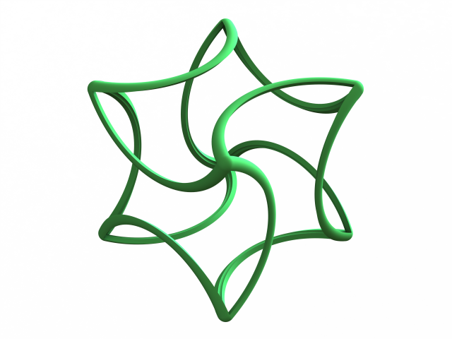 Wireframe Shape Geometric Twisted Cube 3D प्रिंट मॉडल .c4d .max .obj .3ds .fbx .stl .blend 