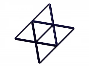 Wireframe Shape Stellated Octahedron 3D Print Model