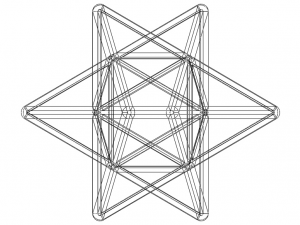Wireframe Shape Stellated Octahedron 3D-printmodel