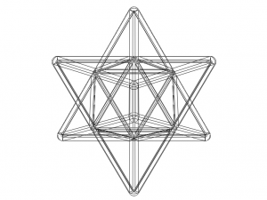 Wireframe Shape Stellated Octahedron 3D-printmodel