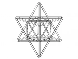 Wireframe Shape Stellated Octahedron 3D Print Model