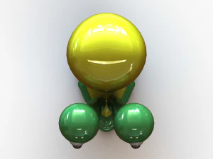 3D Art Surface Little Snail 3D Print Model