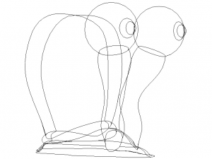 3D Art Surface Little Snail 3D Print Model