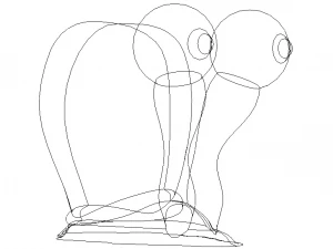 3D Art Surface Little Snail 3D Print Model