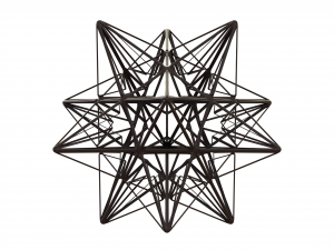 Wireframe Shape Great Icosahedron 3D Baskı Modeli