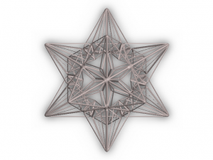 Wireframe Shape Great Icosahedron 3D Baskı Modeli