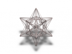 Wireframe Shape Great Icosahedron 3D Baskı Modeli