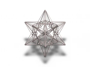 Wireframe Shape Great Icosahedron 3D Print Model