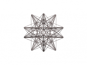 Wireframe Shape Great Icosahedron 3D Baskı Modeli