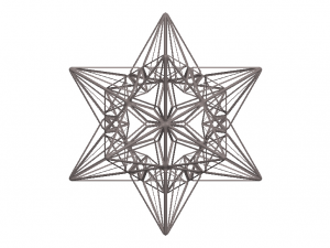 Wireframe Shape Great Icosahedron 3D Baskı Modeli