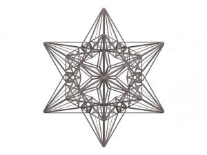 Wireframe Shape Great Icosahedron 3D Print Model