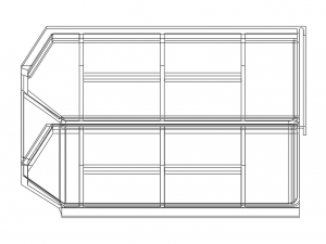 Plastic Hanging Storage Bin 3D Принт Модель