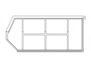 Plastic Hanging Storage Bin 3D Print Model