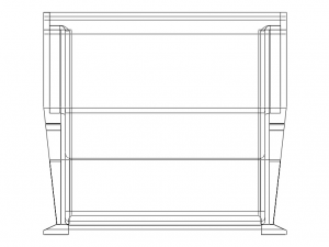 Plastic Hanging Storage Bin 3D Принт Модель