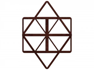 Wireframe Shape First Stellation of Cuboctahedron 3D Print Model