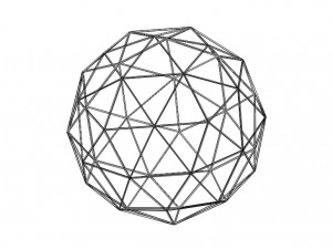 Wireframe Shape Geodesic Polyhedron Sphere 3D प्रिंट मॉडल
