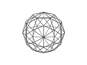 Wireframe Shape Geodesic Polyhedron Sphere 3D प्रिंट मॉडल