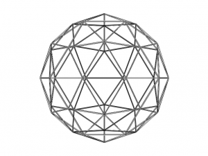 Wireframe Shape Geodesic Polyhedron Sphere 3D प्रिंट मॉडल
