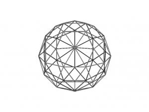 Wireframe Shape Geodesic Polyhedron Sphere 3D प्रिंट मॉडल