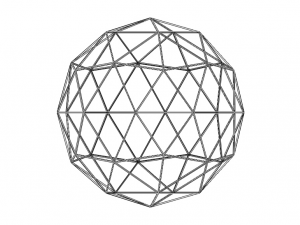 Wireframe Shape Geodesic Polyhedron Sphere 3D प्रिंट मॉडल