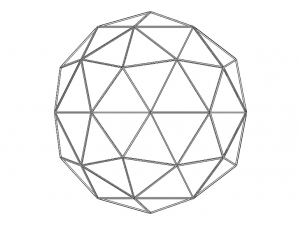 Wireframe Shape Geodesic Polyhedron Sphere 3D प्रिंट मॉडल