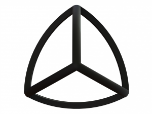Wireframe Shape Reuleaux Tetrahedron 3D प्रिंट मॉडल