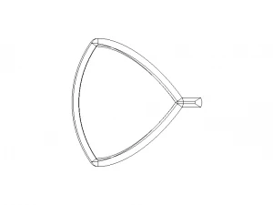 Wireframe Shape Reuleaux Tetrahedron 3D Print Model