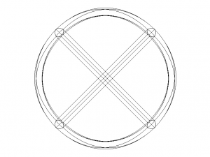 Wireframe Shape Reuleaux Tetrahedron 3D Print Model