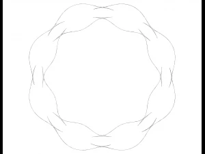 Elastic Art Bracelet 3D Print Model