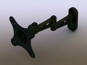 Adjustable Swivel Monitor Mounts Model 3D