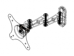 Adjustable Swivel Monitor Mounts Modelo 3D