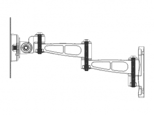 Adjustable Swivel Monitor Mounts Modelo 3D
