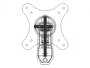 Adjustable Swivel Monitor Mounts Modelo 3D
