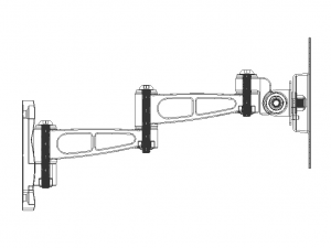 Adjustable Swivel Monitor Mounts Modelo 3D