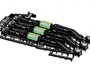 Sorting Plants for Municipal Solid Waste 3Dモデル