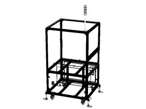 Aluminum Robot Structure - Enclosed 3D Model