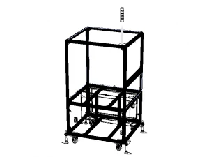 Aluminum Robot Structure - Enclosed 3D Model