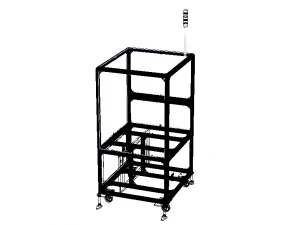 Aluminum Robot Structure - Enclosed 3D Model