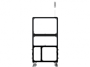 Aluminum Robot Structure - Enclosed 3D Model