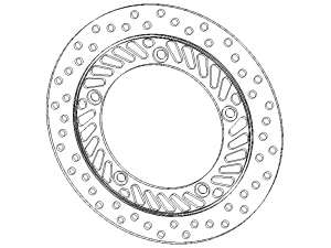 Front Brake Disc Rotor for Honda CBF250 3D-Modell