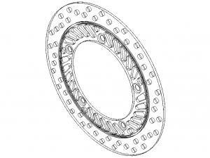 Front Brake Disc Rotor for Honda CBF250 3D-Modell
